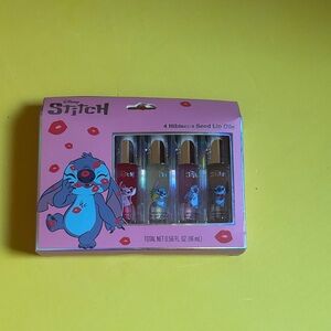 Disney Stitch Lip Oil Set with Pink and Red Accents